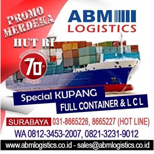 abm trans surabaya-malang, kami spesialis melayani pengiriman barang via laut dengan container 20feet tujuan kota kupang. hub: 031-8665227, 082132319012, 081234532007, 081235795793, 081235795794-3