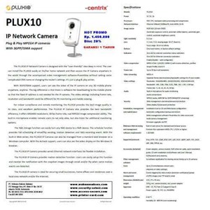 ip network camera pluxio ( centrix ) plux10