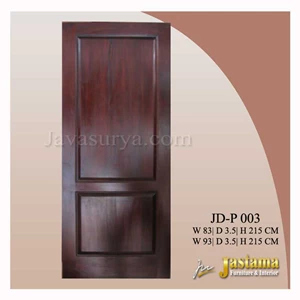 jd-p 003 - solid three panel wooden door