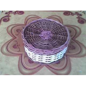tempat permen rotan bulat