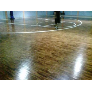 lantai parket badminton, bulutangkis