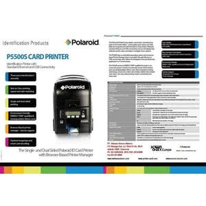 card printer polaroid p 5500s single & double side printing