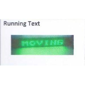 running text