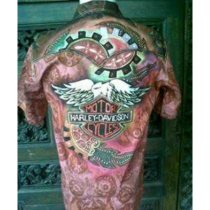 kemeja batik lukis