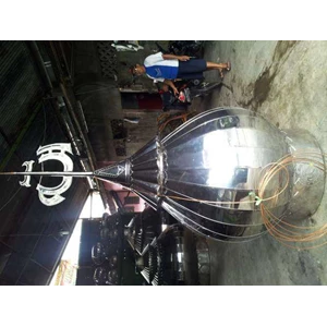 kubah brambang diameter perut 1.30cm stainless stell