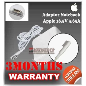 adaptor/ adapter/ charger apple 60 watt ( 16.5v 3.65a) original/ asli/ genuine for/ untuk laptop/ notebook/ netbook/ netbuk apple macbook series/ apple macbook pro 13 inch series ( magsafe/ magsave/ magnet 5 pin)