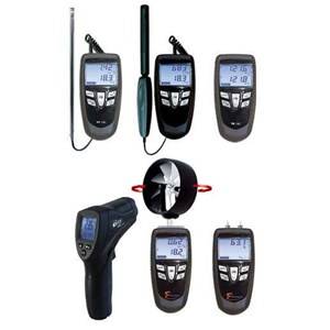 e instrument temperature, humidity, pressure, moisture, and air flow measurement