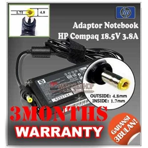 adaptor/ adapter/ charger hp 18.5v 3.8a original/ asli/ genuine/ compatible/ kw1 for/ untuk laptop/ notebook/ netbook/ netbuk hp pavilion series ( 4.8 * 1.7 mm/ bulat)