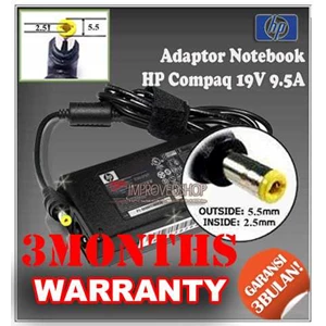 adaptor/ adapter/ charger hp 19v 9.5a original/ asli/ genuine/ compatible/ kw1 for/ untuk laptop/ notebook/ netbook/ netbuk hp pavilion series ( 5.5 * 2.5 mm)