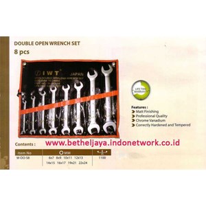 iwt double open wrench set ( mm ) @ 8 pcs