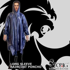 jas hujan poncho lengan | long sleeve poncho raincoat