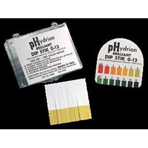 hydrion insta-chek plastic ph strip 0-13