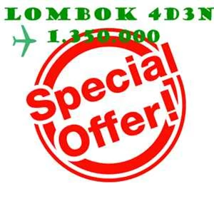 hot offer tour lombok 4d3n just 1.350.000