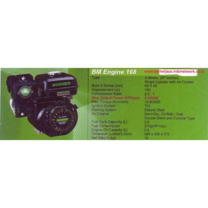bm engine 168 engine motor penggerak