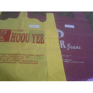 plastik warna warni printing 1warna/ 2muka