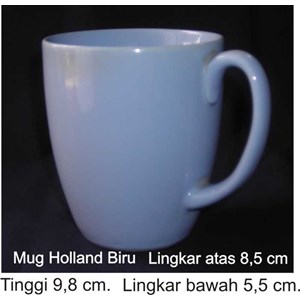 mug holland biru