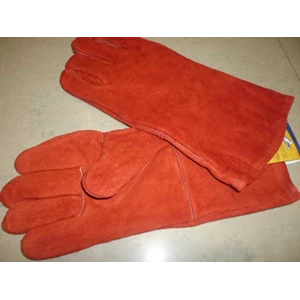 glove welding 14inch red