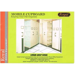 mobile file / mobile cupboard / lemari arsip gerak merk royal