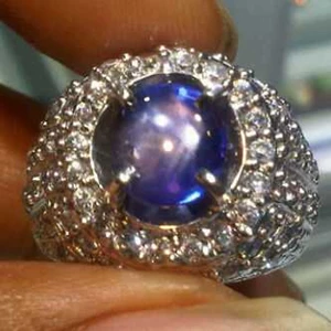 blue sapphire safir star 4.05 cts ceylon sold out/ terjual