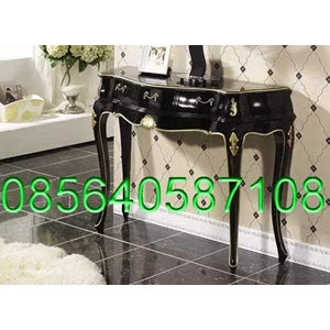 meja hias emas hitam