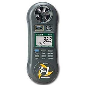 3-in-1 humidity, temperature and airflow meter