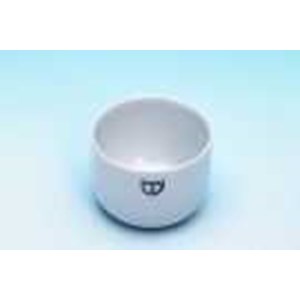 incinerating dishes cylindrical, glazed, flat bottom