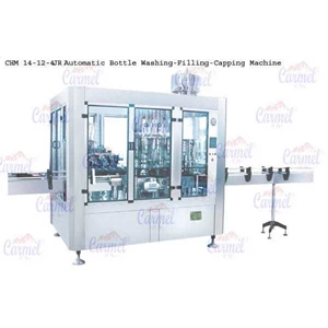 chm 14-12-6 non carbonated drink auto bottle washing filling capping machine - mesin pencuci pengisi penutup botol-1