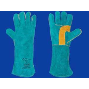 cig hand protection welding gloves - green gold
