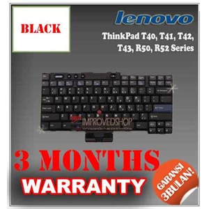 keyboard notebook/ netbook/ laptop ibm thinkpad t40, t41, t42, t43, r50, r52 original/ asli