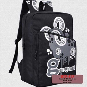 tas ransel backpack hitam - btp415