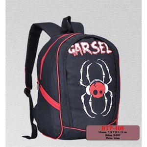 tas ransel backpack hitam - btp408