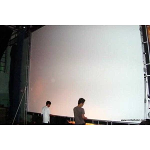 screen layar projector tembak depan belakang