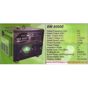 bm 8000e boomer generators