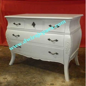 jepara furniture mebel bombay chest of 5 drawers dw-nk an06 style by cv.dwira jepara furniture indonesia.