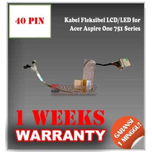 kabel/ cable fleksibel/ flexible lcd/ led notebook/ netbook/ laptop for acer aspire one 751 series original/ asli