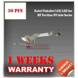 kabel/ cable fleksibel/ flexible lcd/ led notebook/ netbook/ laptop for hp pavilion dv1000 series original/ asli