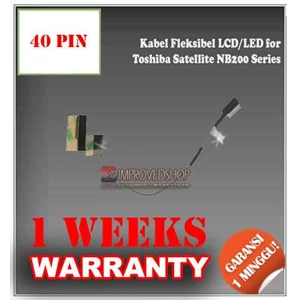 kabel/ cable fleksibel/ flexible lcd/ led notebook/ netbook/ laptop for toshiba satellite nb200 series original/ asli