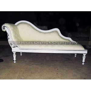 mebel sofa antik single end cat duco putih
