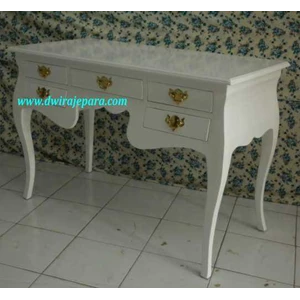 jepara furniture mebel dining table white dw-l08 style by cv.dwira jepara furniture indonesia.