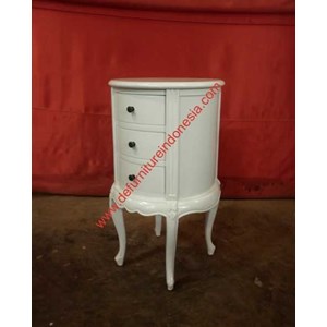 furniture indonesia bedside table oval | defurnitureindonesia dfribt-50