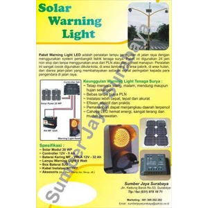 warning light tenaga surya/lampu isyarat solar cell-3