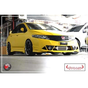 honda city custom full body wrapping yellow doff colour with oracal 651 matte