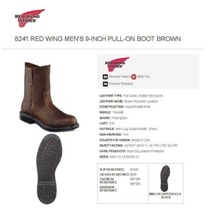 red wing safety shoes type 8241