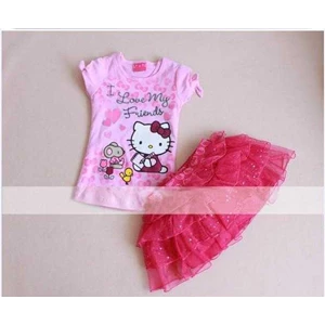 hk pink tutu set ( 2pcs) top+ skirt