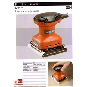 maktec mt-920 finishing sander
