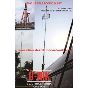 telescopic mast / tiang teleskopik 5 s/ d 15 meter