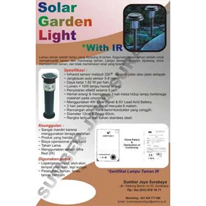 solar garden light ( lampu taman) led with infrared