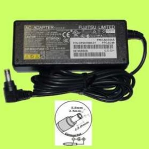 adaptor fujitsu 19v 3.16a plug standard - black