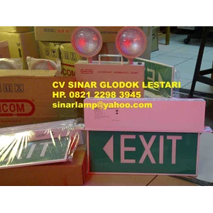 lampu emergency exit tl 1x8w samcom