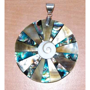 seashell pendants from bali / liontin kalung perak kerang unik dari bali